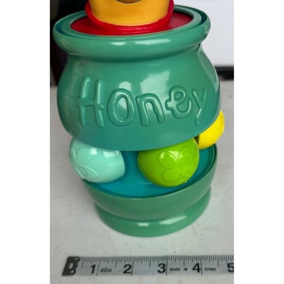 VINTAGE Mattel Disney Winnie The Pooh Spinning Honey Pot Pop-Up Baby Toy - Picture 9 of 11
